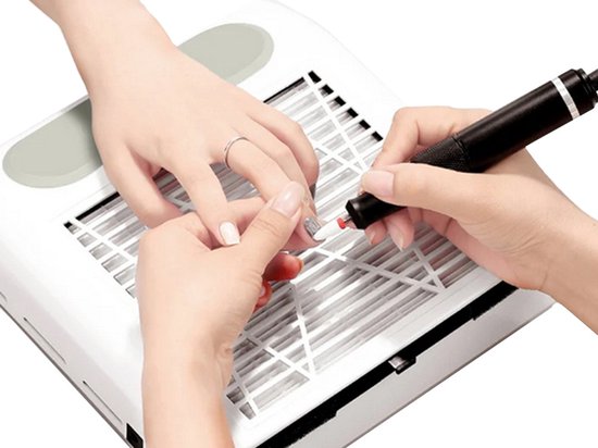 Nagelafzuiger - 80W - Herbruikbaar Filter, zakloos - Nagel Stofafzuiger - Dust Collector - Nepnagels - Gelnagels - Stofzuiger Nagels