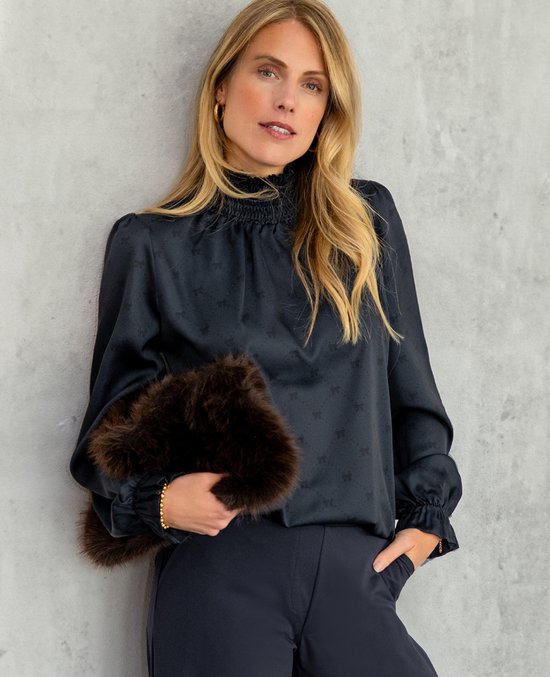 Je m'appelle Dames Top - Blauw - Maat L