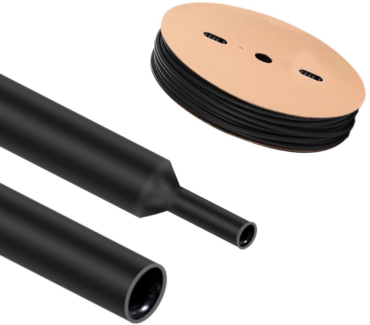 1 heat shrink tubing, black, 20 mm x 2 m