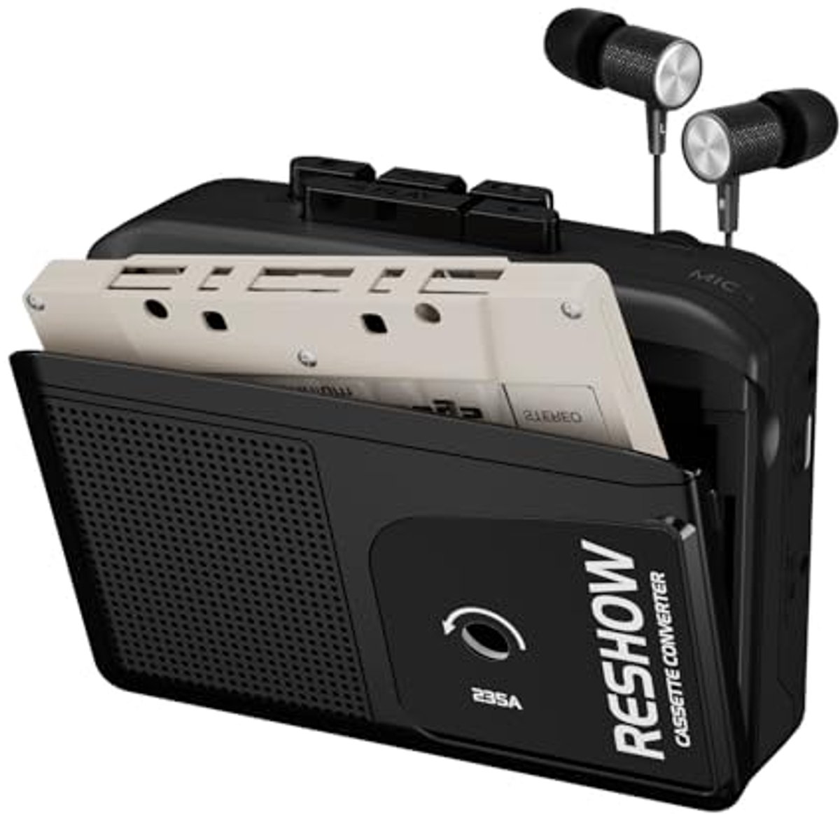 Draagbare Cassettespeler met Microfoon en Luidspreker - Cassette naar MP3 Omzetter