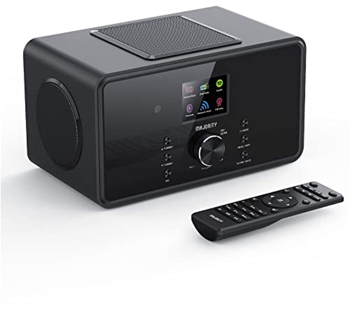 Internet Radio met Bluetooth en DAB Plus, 100 Watt, 2.1 Speaker met Subwoofer, Keukenradio