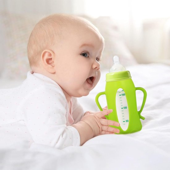 2 Pcs Baby Bottle Anti-Drop Cover - Baby Glass Bottles - Silicone Infants - Newborn Bottles - Portable Baby Bottle Cover - Accessoires — afbeelding 4