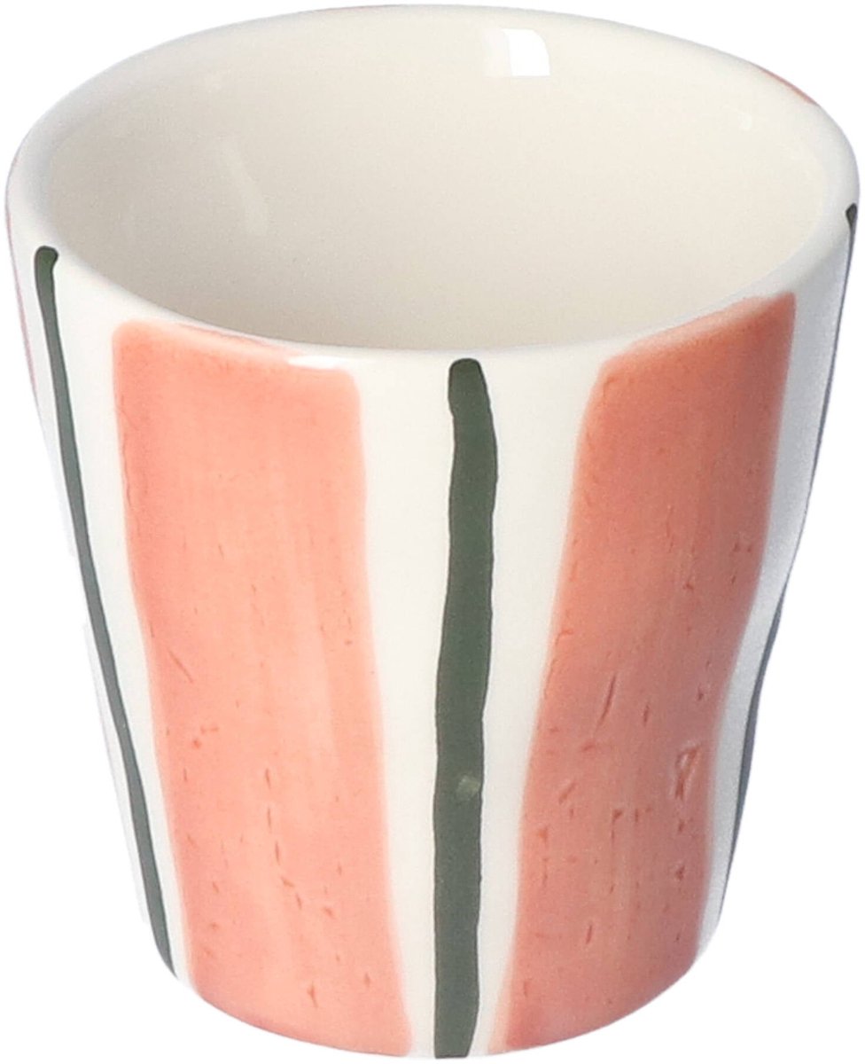 Duro Ceramics - Mok Lungo Coffee Linear Terracotta 8,5cm - Mokken