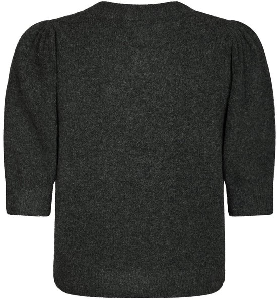 Guru-Shop Cardigan Corto Pixi In Cotone - Maniche Svasate - Colore Antracite - Taglia M/L (38) - 3