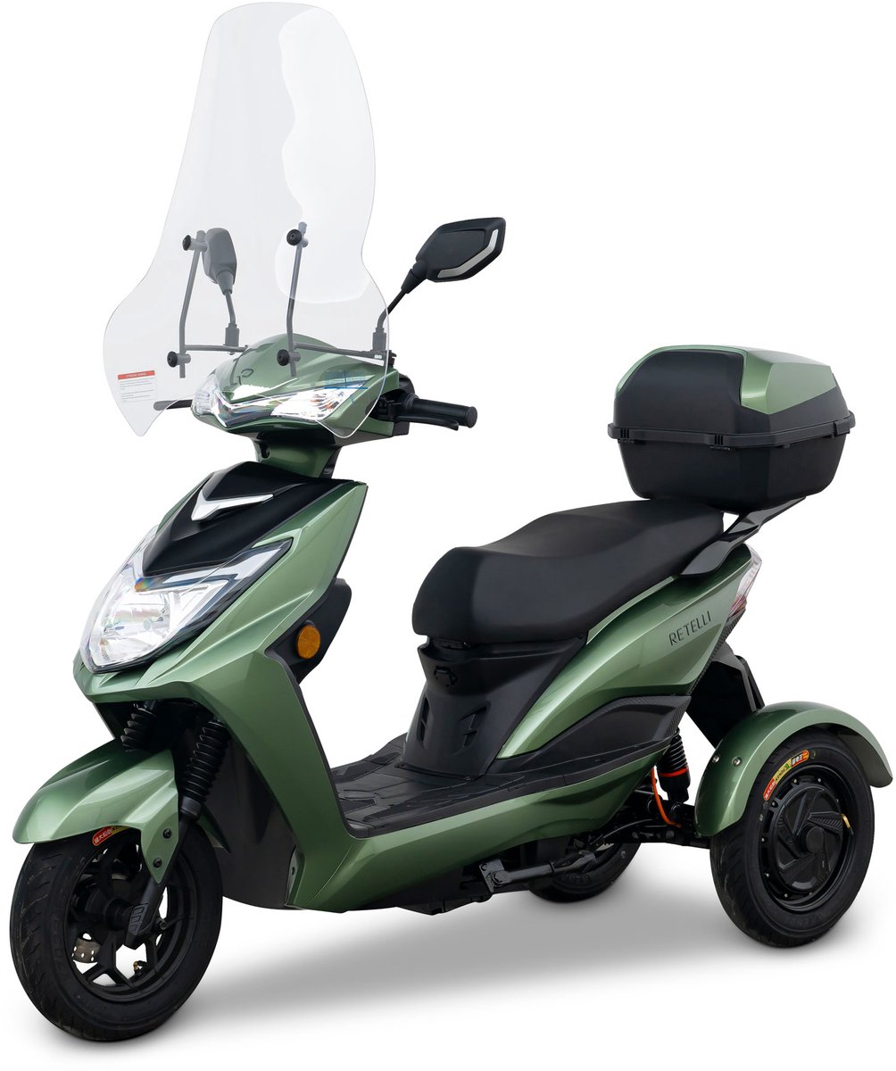 Retelli Conforto - scootmobiel - groen - actieradius 150 kilometer - 72v/60ah - inclusief rijklaar maken & bezorging - rijden zonder helmplicht en rijbewijsplicht