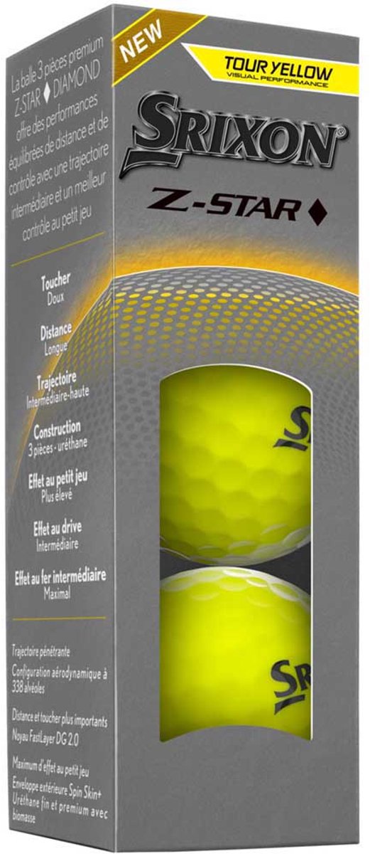 Srixon Z-star Diamond 3 Golfballen Geel 12 Balls van Merkloos — afbeelding 5