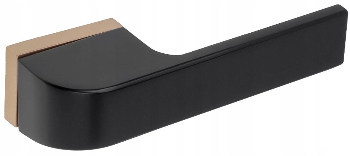 Lagen Deurkruk Premium Mat Zwart/Goud Mat - Modern Design