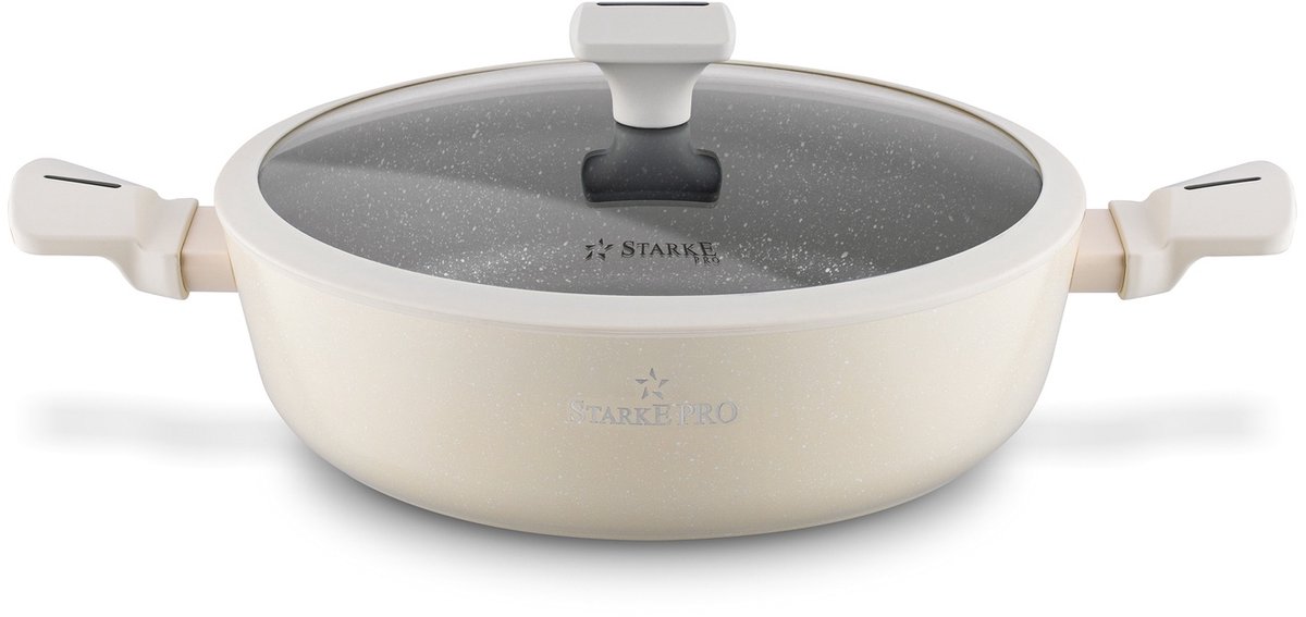 Strong Pro Brule Koekenpan met Deksel 28cm - Antiaanbaklaag & Inductie