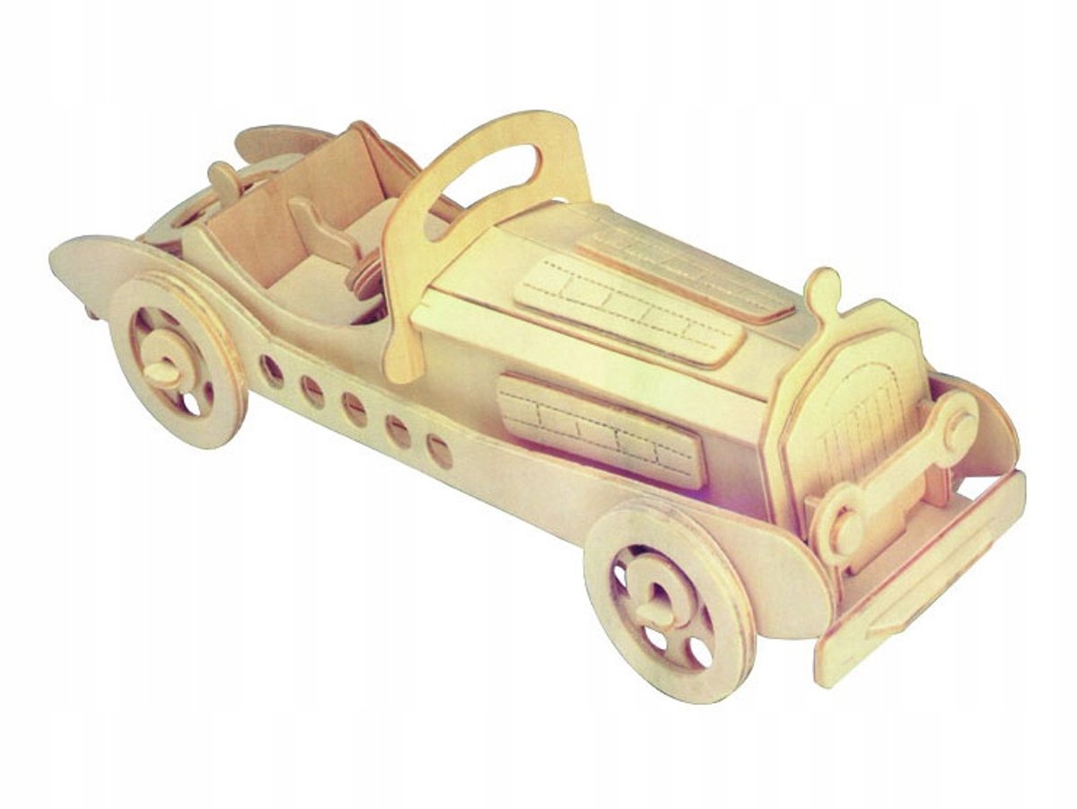 Mercedes SSKL 3D Houten Puzzelmodel - Sea-Land P013