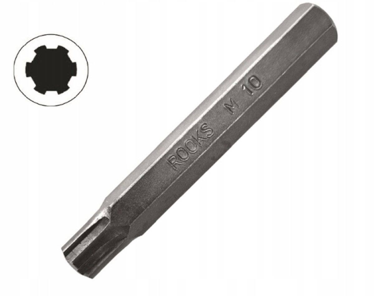ROOKS Ribe Bitset M6x75mm 3/8" 5 Stuks - Kwaliteit voor Professionals