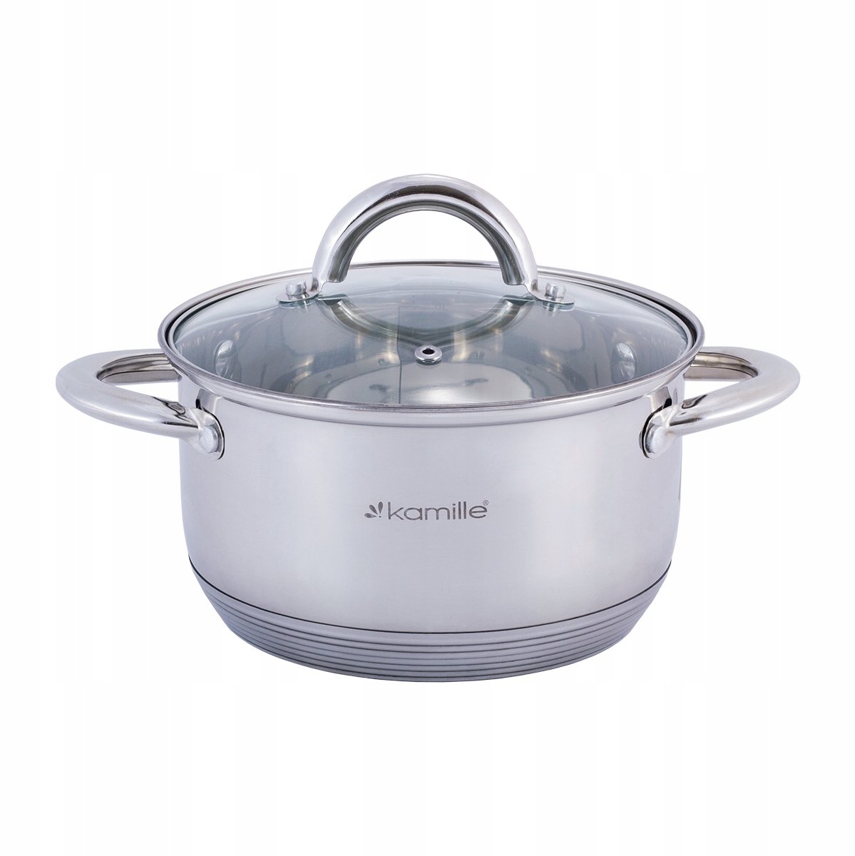 Kamille RVS Pan met Deksel 2.4L - Geschikt voor Inductie
