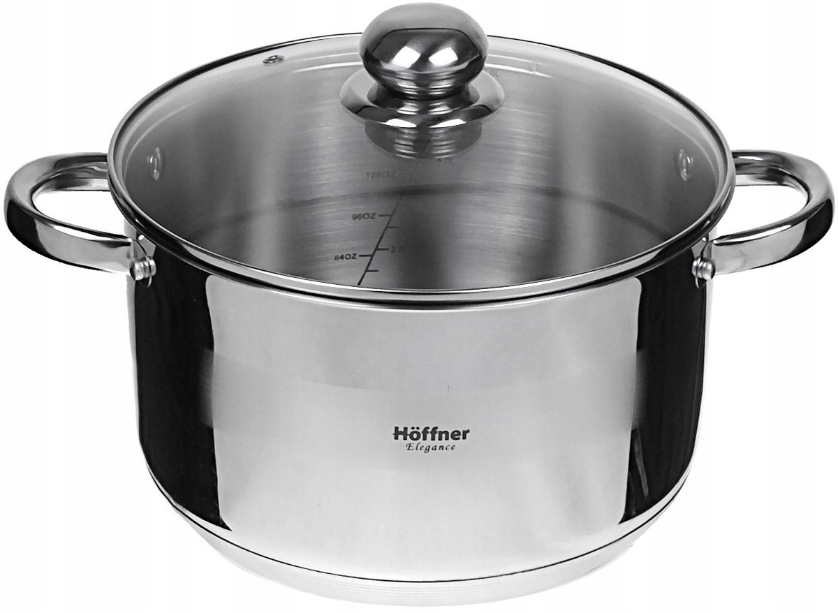 RVS Kookpan met Deksel 24cm 6.5L - Geschikt voor Inductie