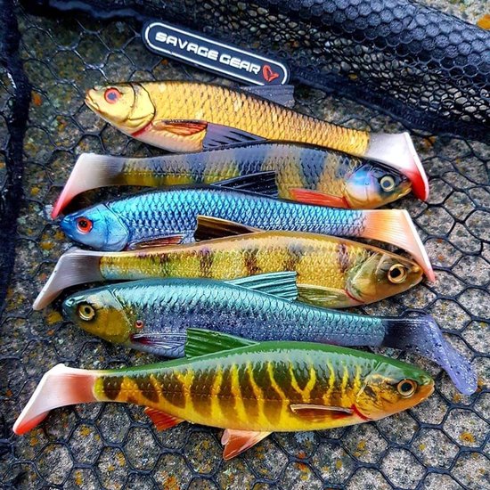 Savage Gear 3D River Roach 8cm Kunstaas - Zilveren Ambulance — afbeelding 2