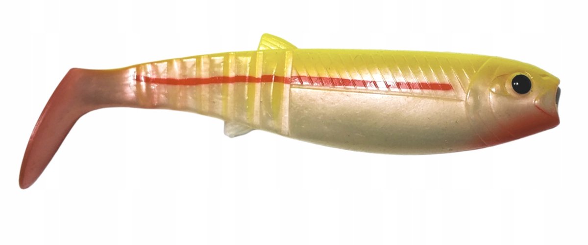 Savage Gear Cannibal Shad 12,5 cm 20 g Citroen - Rubberen kunstaas voor snoek en snoekbaars