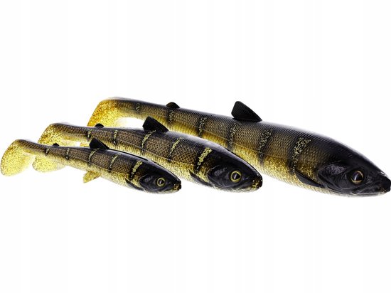 Westin BullTeez Shadtail 18cm 53g Glow Ghost - Zander & Pike Lure van Westin — afbeelding 2