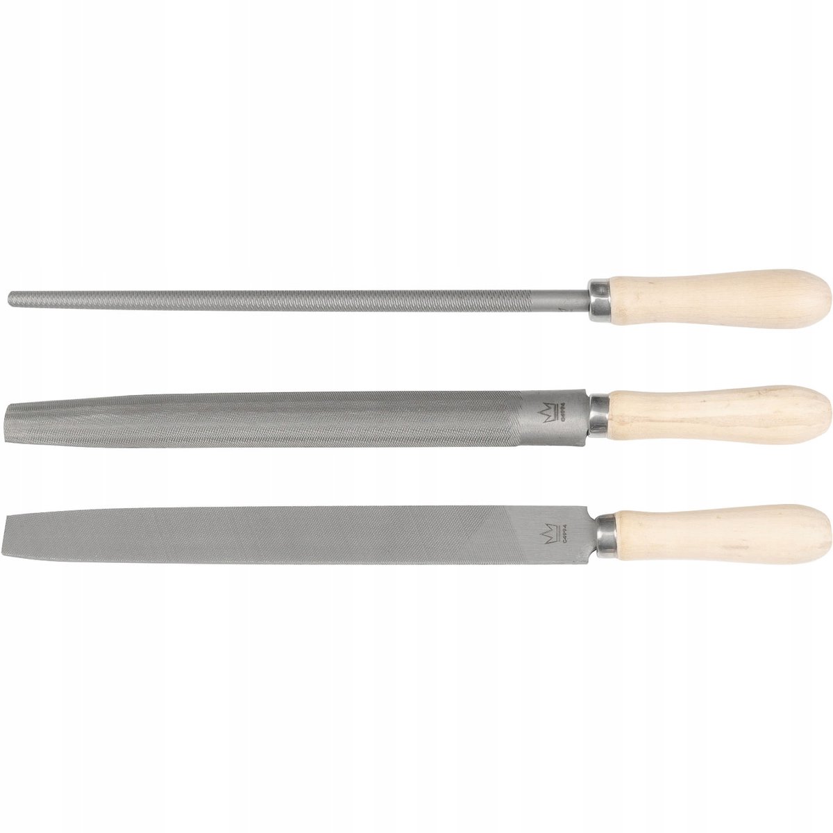 Richmann Houtvijlen Set 250mm 3-delig Dubbel Gesneden