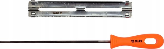 Vijlen met handvat, vijl voor kettingzaag, zaagkettingen, vijlen, 3 stuks, 4 ,0 mm, 4,8 mm, 5,5 mm, paardenvijl, ronde vijlen voor kettingzagen, ronde vijl, paardenrasp voor doe-het-zelf elektrische
