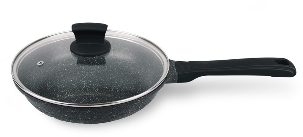 Graniten Koekenpan 24cm - Geschikt voor Inductie & Gas