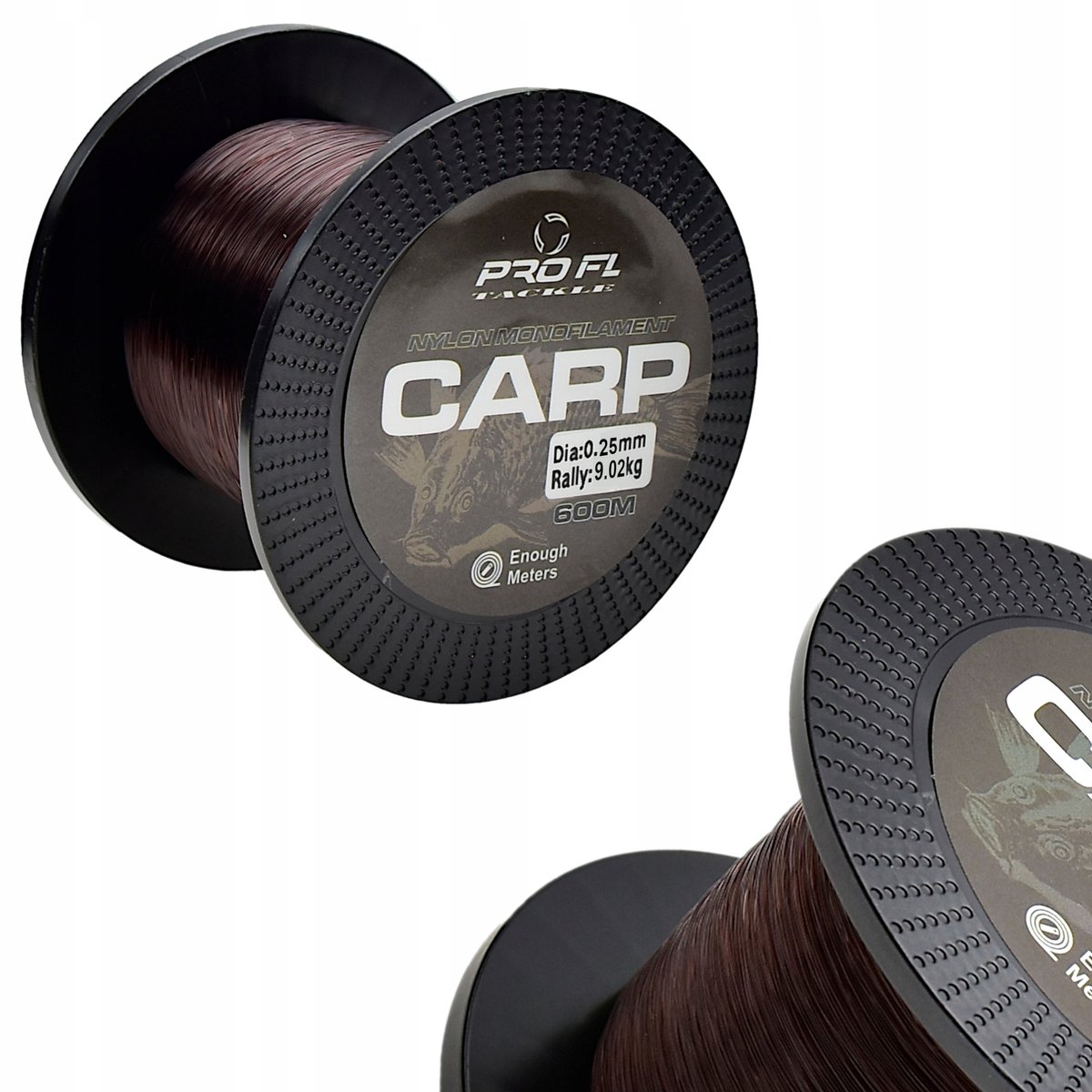 Pro FL Carp Vislijn Nylon Monofilament 0.25mm 600m Dark Bronze