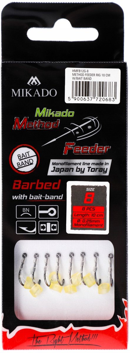 Mikado Method Feeder Rig met Bait Band - Haakmaat 10, 0,23 mm van Mikado — afbeelding 3