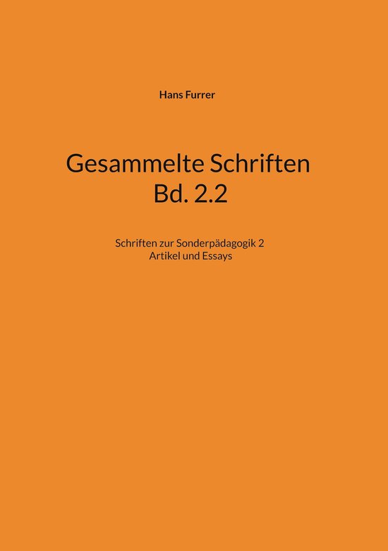 Gesammelte Schriften Bd. 2.2 - cover