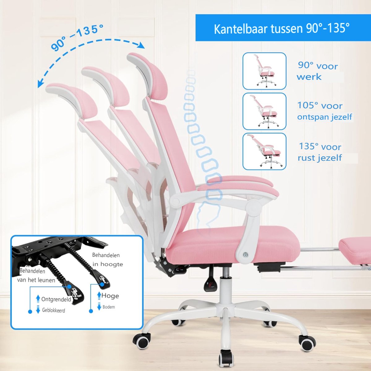 UEV Ergonomische Bureaustoel met (EAN: ...0823) - afbeelding 2