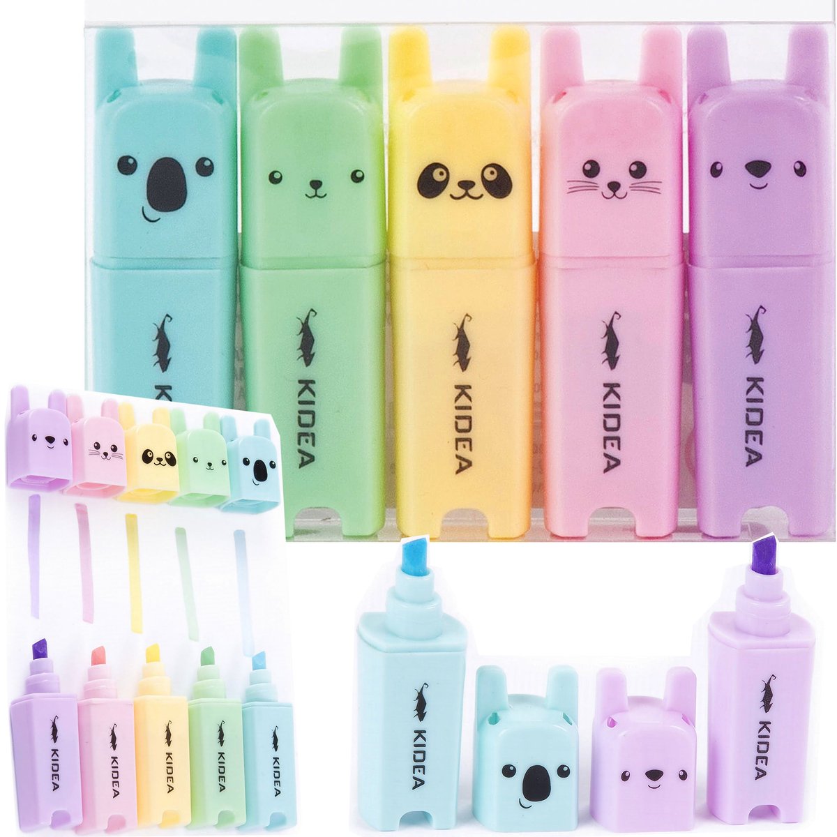 Mini Pastel Stiften Dieren 5 Stuks Kidea