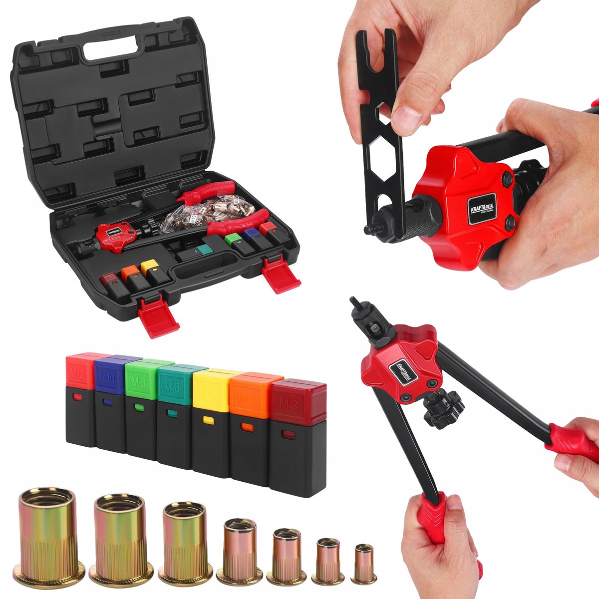 Nitnageltang M3-M12 Kraft&Dele - Professioneel Gereedschap