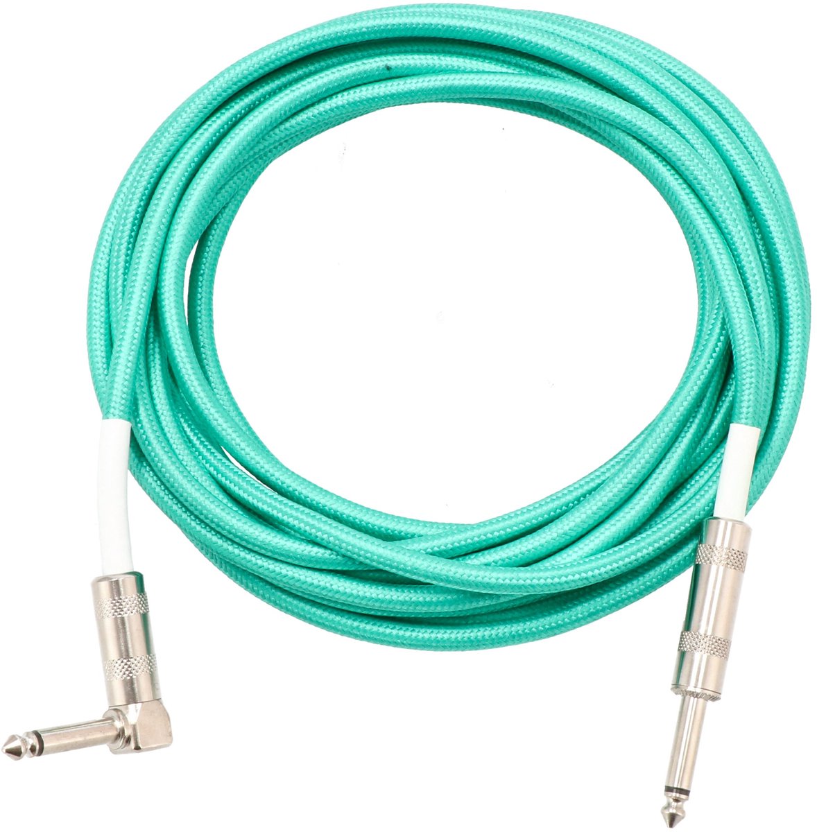 Devine GIT5 Sea Foam Green gitaarkabel recht-haaks mono 5 meter groen