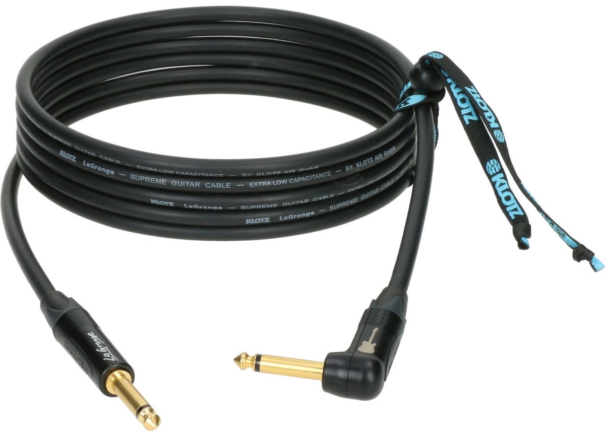 Klotz LA-GPR0300 LaGrange gitaarkabel 3 meter recht - haaks
