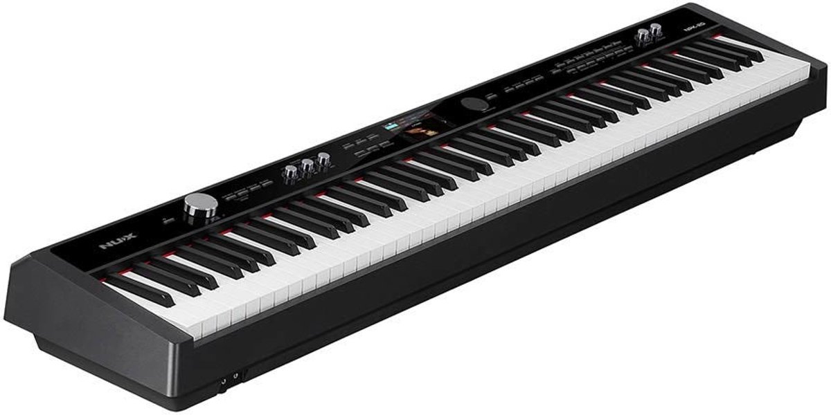 Digitale stage piano - NUX NPK20 - 88 gewogen toetsen - 271 klanken - Met kleurendisplay - Zwart