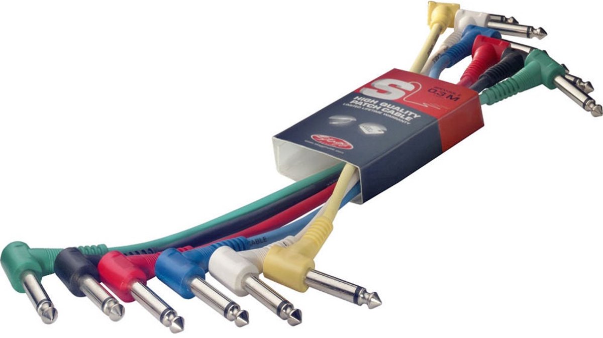 Stagg SPC030L E Patchkabel 6-Pack