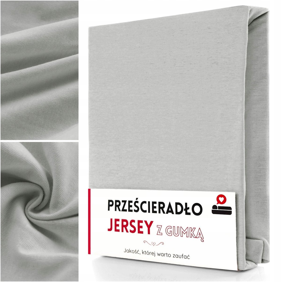 Jersey Hoeslaken 140x200cm Katoen Grijs - Gaja