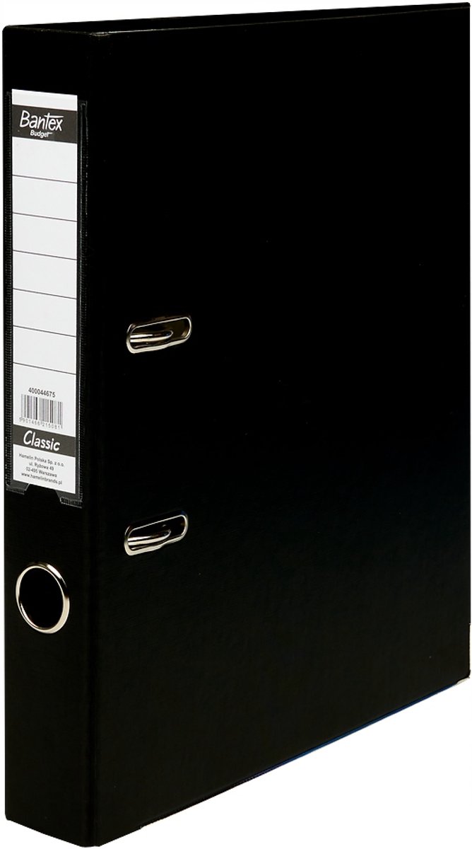 Bantex Budget Classic A4 Segregator 50mm Z 2 Ringbanden - Zwart