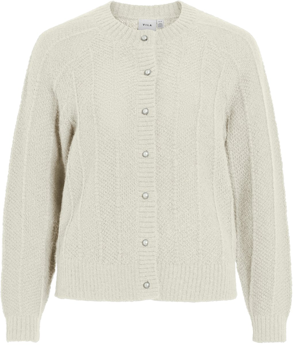 Vila Vest Vituli O-neck L/s Knit Cardigan/pb 14116177 Birch Dames Maat - M