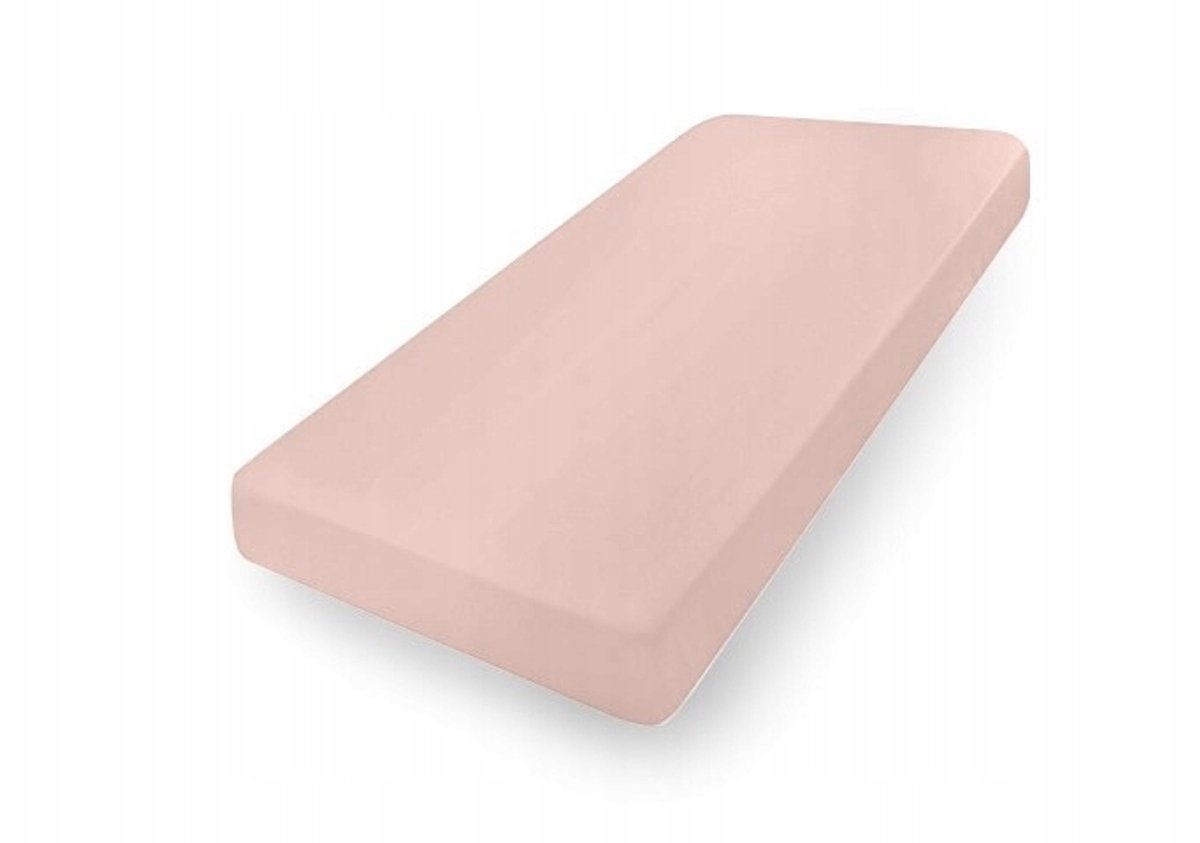 Jersey Hoeslaken met Elastiek 180x190/200cm - Zacht Roze