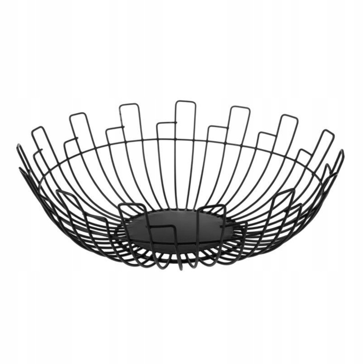 Galicja Loreto Metalen Fruitmand - Zwart, 31 cm