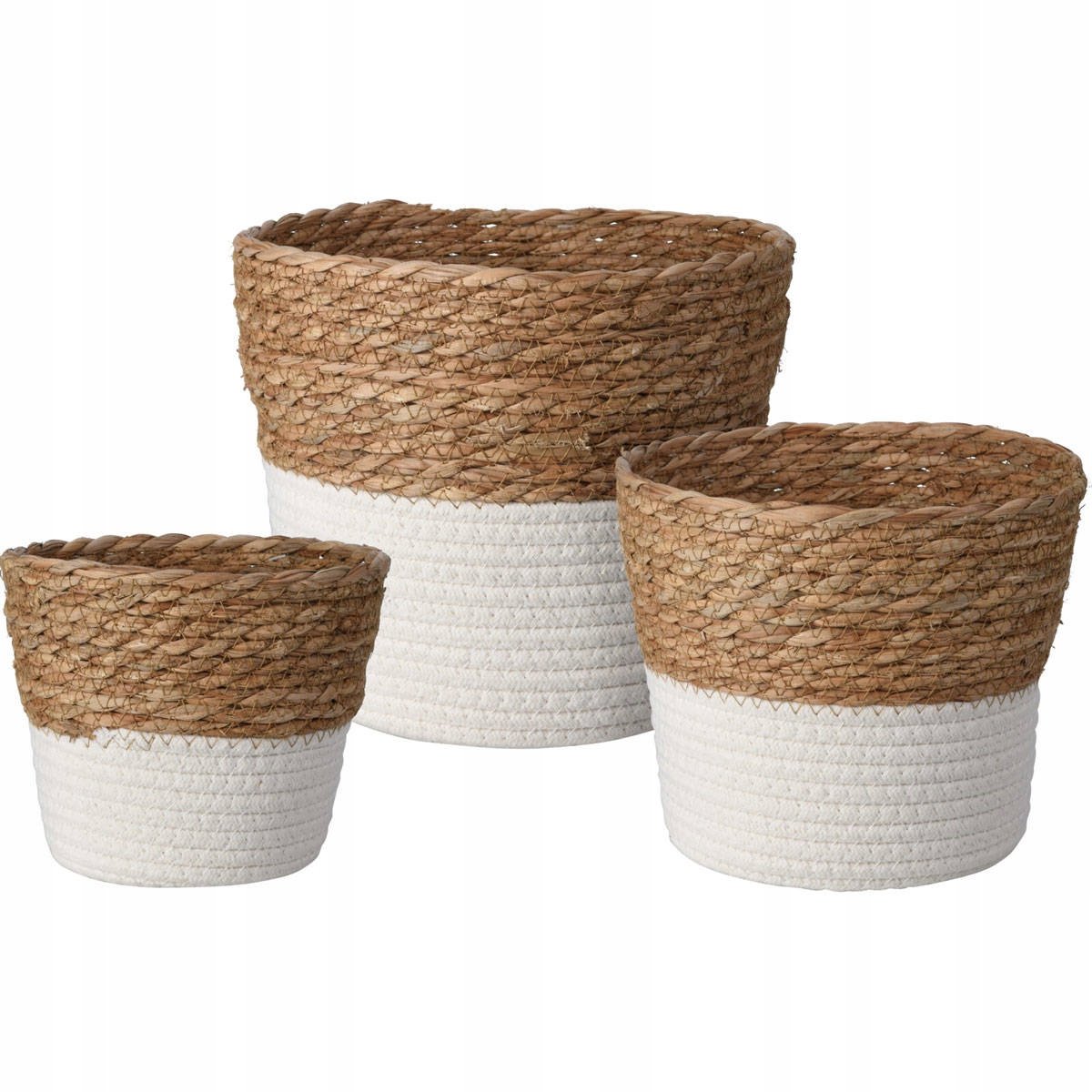 Set van 3 Rieten Opbergmanden - Universeel & Decoratief