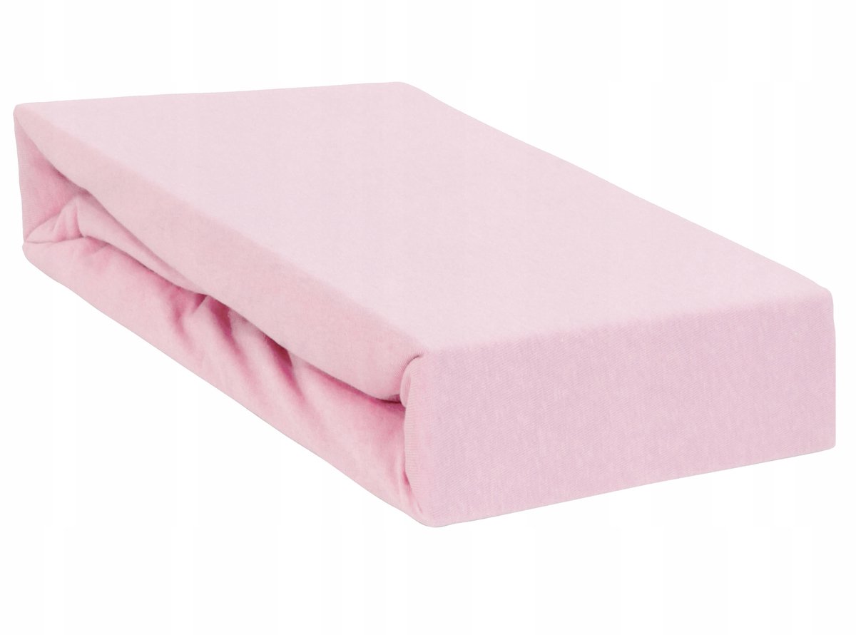 100% Katoenen Hoeslaken Kinderbed 180x80cm - Zacht Roze