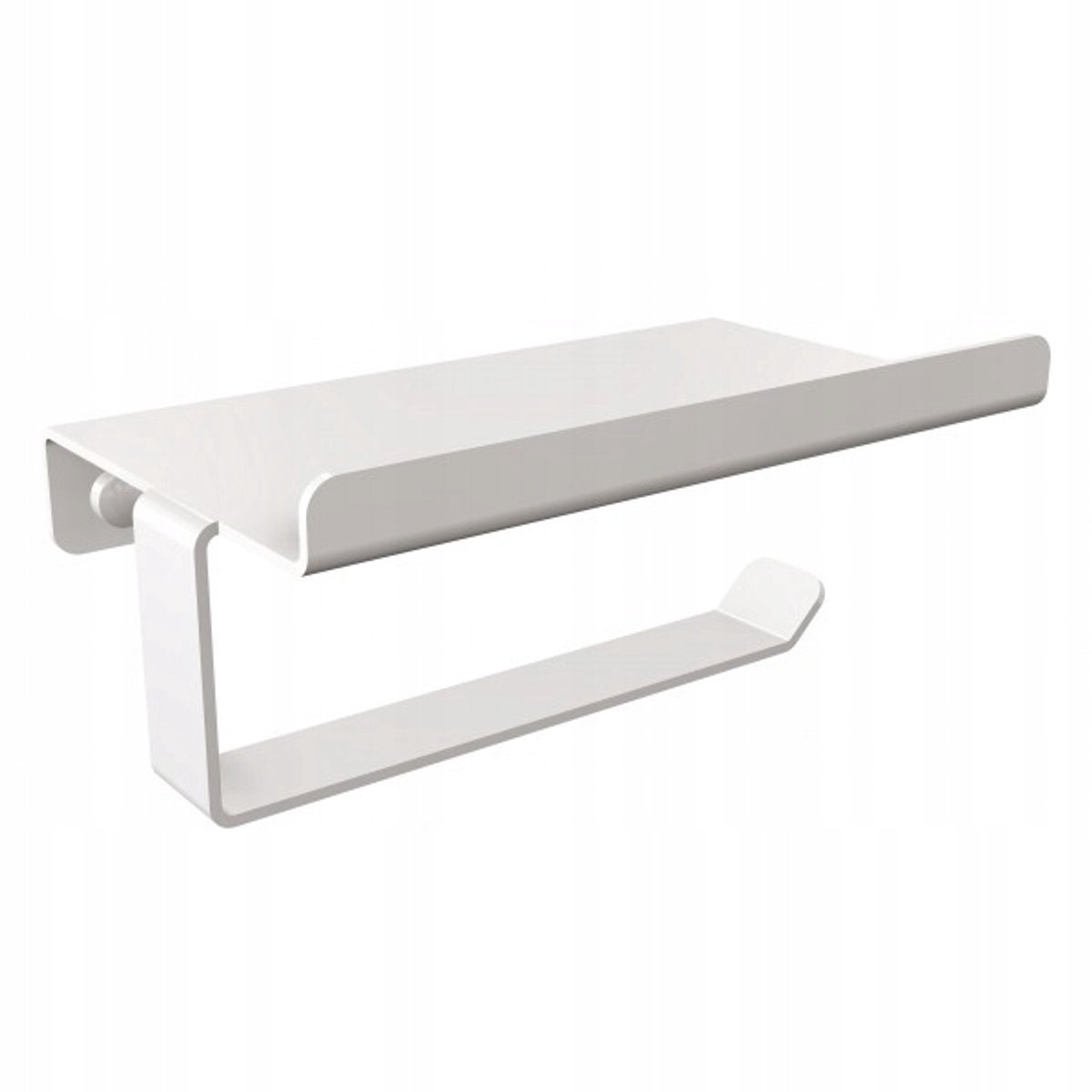 Andex 331B Wit Toiletrolhouder met plank - RVS