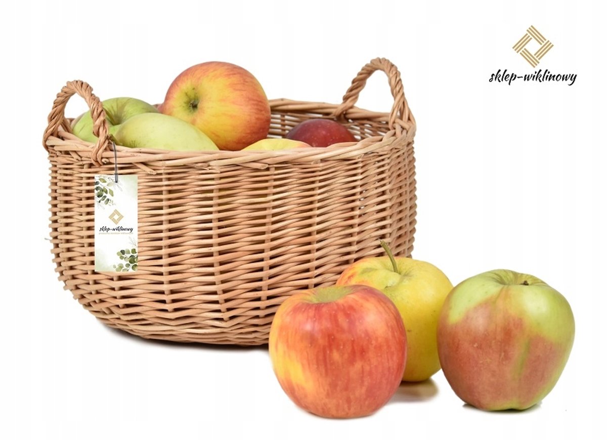 Ronde mand van wilgenhout, 31cm, ideaal als fruit- of cadeaumand