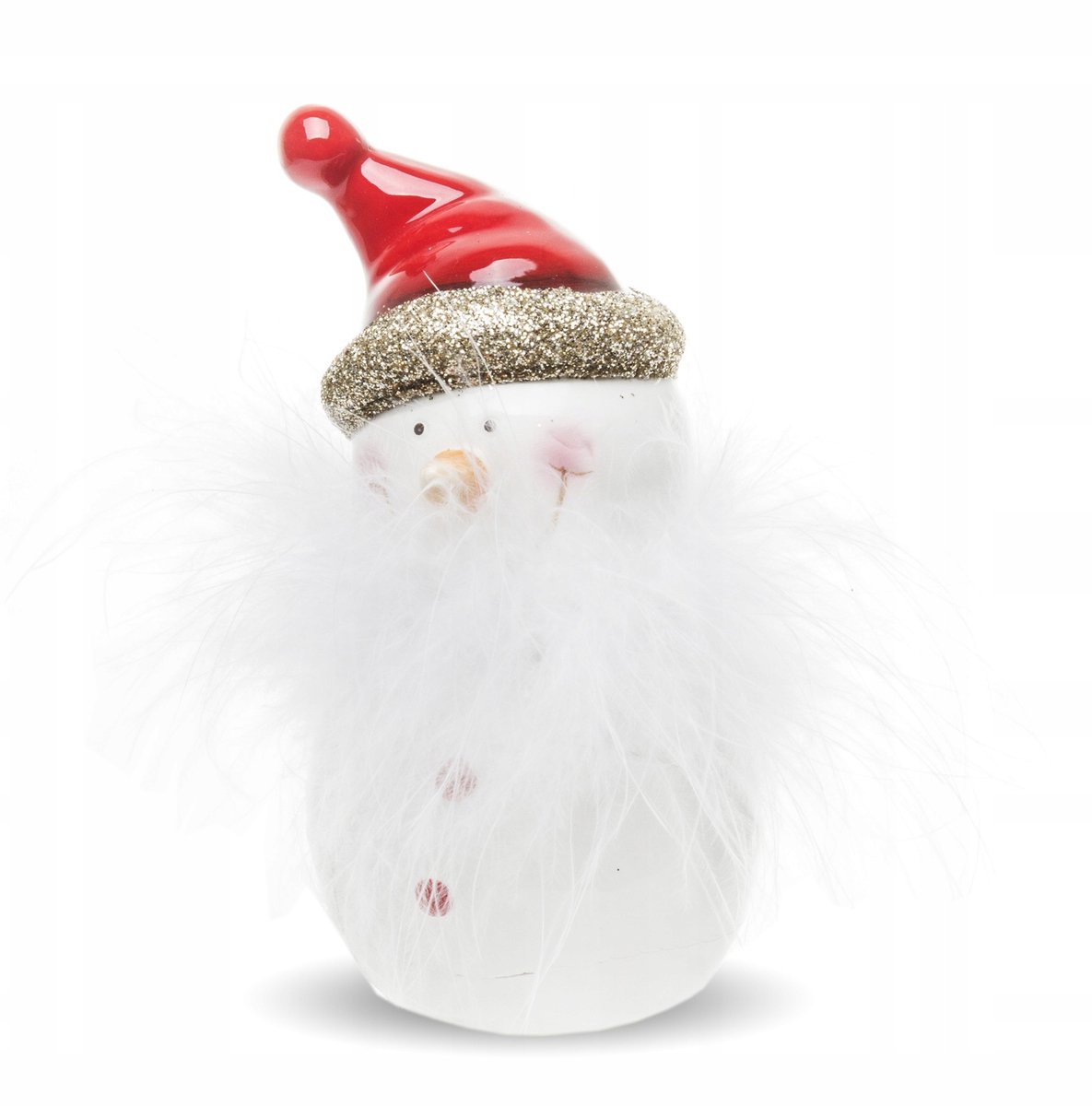 Keramieken Sneeuwpop Decoratie - 7.5 cm