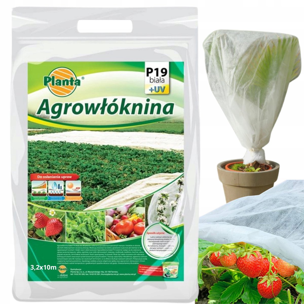 Agrotextiel 3.2x10m voor Groente, Planten en Bloemen