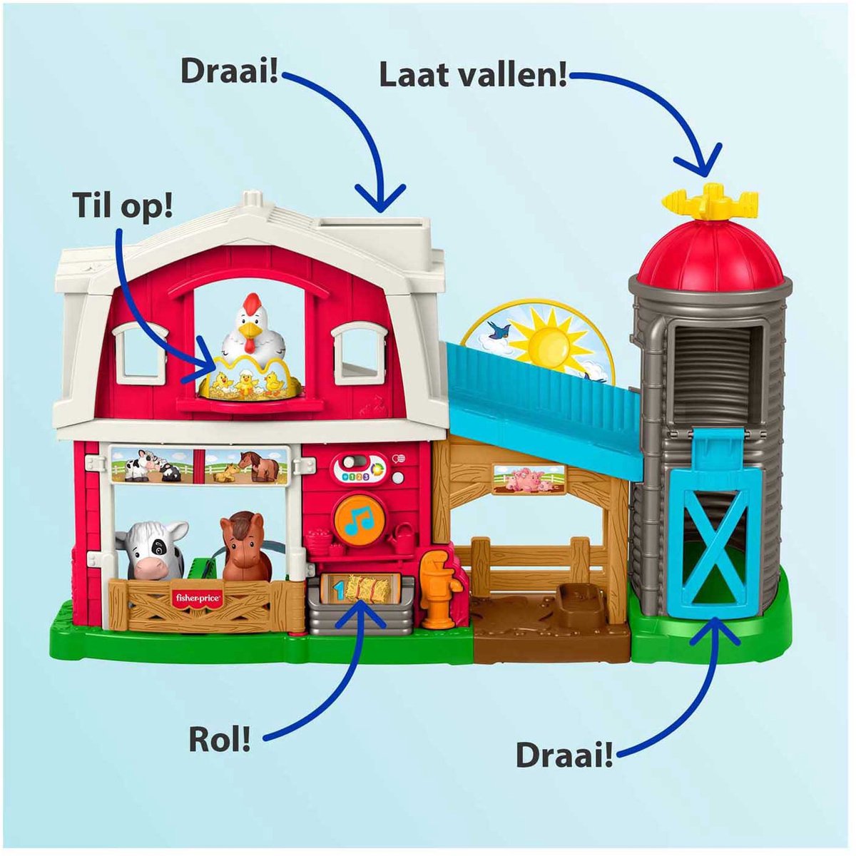 Fisher-Price Little People Boerderij – Dieren verzorgen op de boerderij – speelset — afbeelding 10