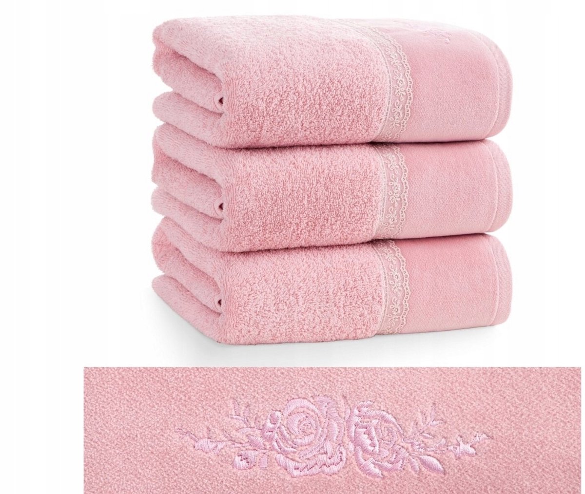 Luxe Katoenen Handdoek 30x50cm - Zacht & Absorberend - Rose