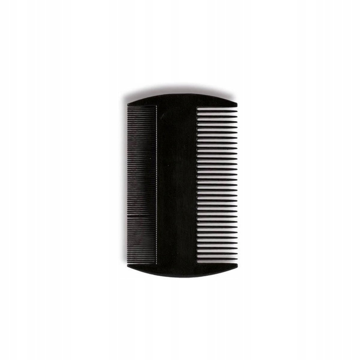 Donegal Dubbelzijdige Baard- en Snor Kam, Zwart, 8.8 cm