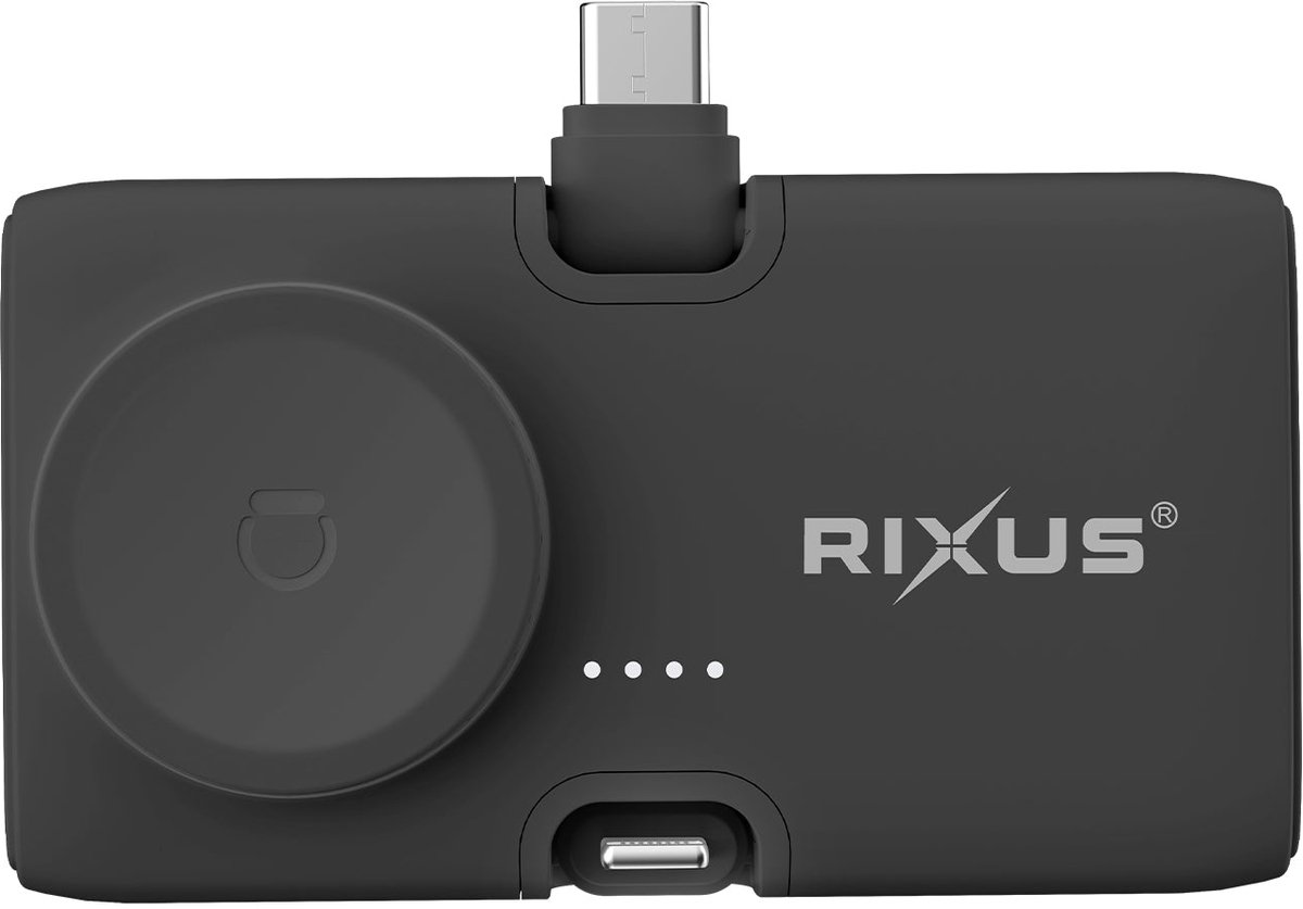 Rixus RXPB13B Mini Click-On 3 in 1 Powerbank 4500mAh Black