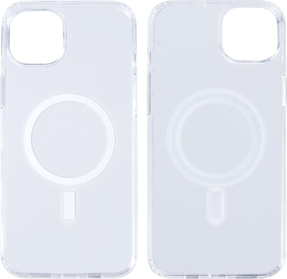 Rixus For iPhone 15 Plus Magnetic Clear Case