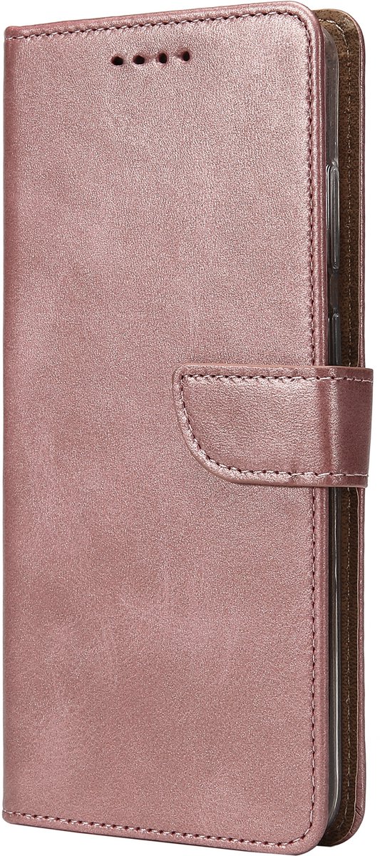 Rixus Bookcase For Samsung Galaxy S24 Plus, S25 Plus Pink