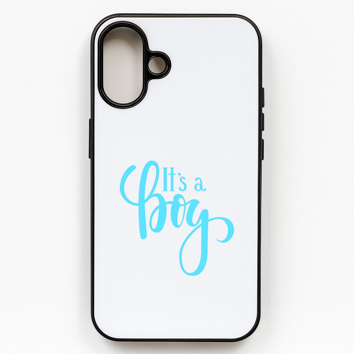 Hacebo® - It's a Boy telefoonhoesje - baby's - telefoonhoesjes - Jongetje geboorte cadeau - Geboorte jongen cadeau - it's a boy kraam cadeau - Cadeau pakket - babyshower - baby - cadeau - kado - geschenk - hoesje geschikt voor iPhone 16